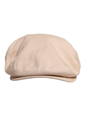 Dolce & Gabbana Beige Cotton Newsboy Capello Cabbie Hat