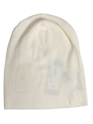 Dolce & Gabbana Beige Wool Blend Knitted Beanie Cap