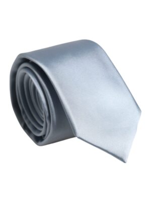 Dolce & Gabbana Light Blue Solid Silk Adjustable Necktie Tie