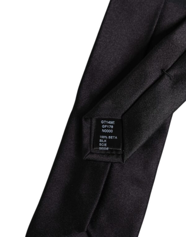 Dolce & Gabbana Black Pins Embellished Adjustable Necktie Tie - Image 8