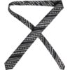 Dolce & Gabbana Black White Stripes Silk Adjustable Necktie Tie - Image 3