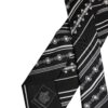 Dolce & Gabbana Black White Stripes Silk Adjustable Necktie Tie - Image 5