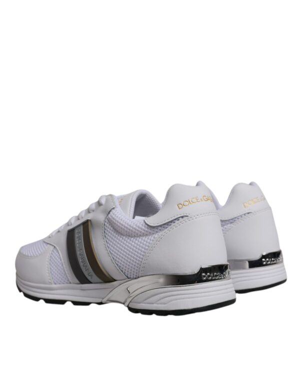 Dolce & Gabbana White Logo Casual Low Top Men Sneakers Shoes - Image 4