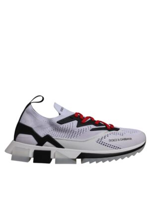 Dolce & Gabbana White SORRENTO Sport Stretch Sneakers Shoes