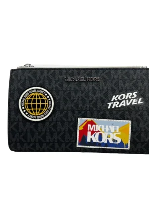 Michael Kors Jet Set Travel Double Zip Wristlet Wallet