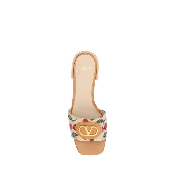 Valentino Garavani Cherry jacquard fabric Sandals - Image 4