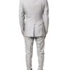 Dolce & Gabbana Light Gray Wool GOLD 2 Piece Formal Suit - Image 4