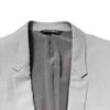 Dolce & Gabbana Light Gray Wool GOLD 2 Piece Formal Suit - Image 5