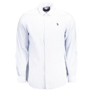 U.S. POLO ASSN. Light Blue Cotton Men Shirt
