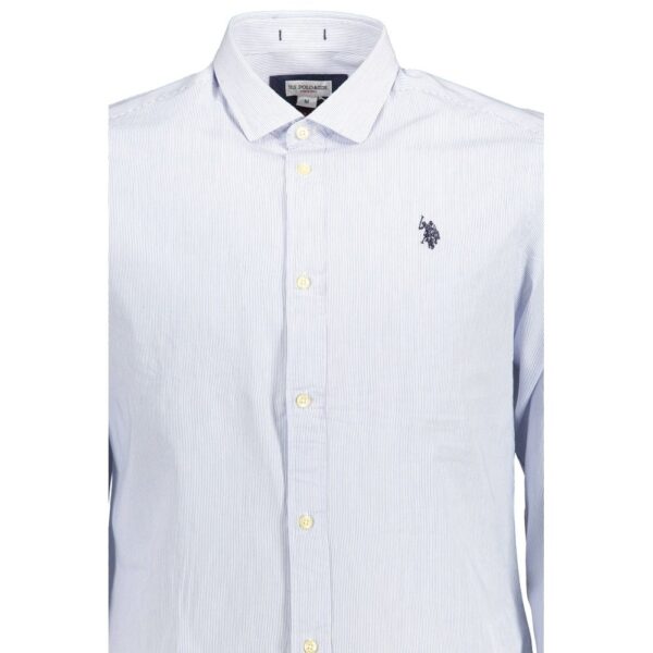 U.S. POLO ASSN. Light Blue Cotton Men Shirt - Image 3