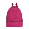Michael Kors Rhea Medium PVC Backpack Bookbag Dragon Fruit