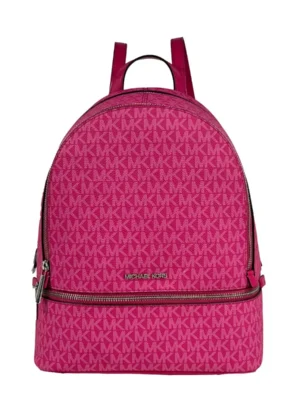 Michael Kors Rhea Medium PVC Backpack Bookbag Dragon Fruit