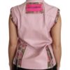 Dolce & Gabbana Stunning Pink Sleeveless Leather Vest - Image 6