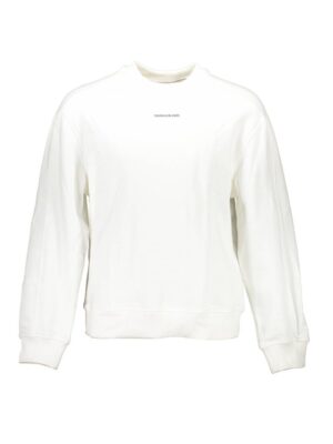 Calvin Klein White Cotton Men Sweater