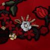 Dolce & Gabbana Ravishing Red Silk Embroidered Shorts - Image 8