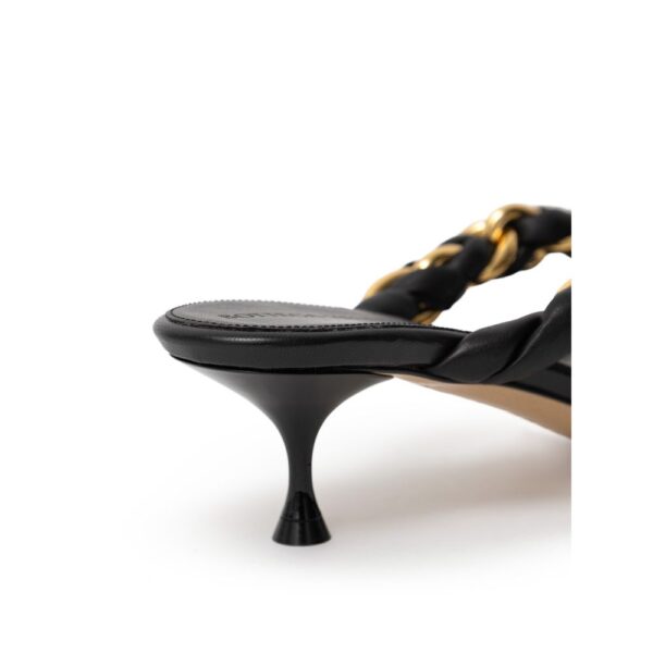 Bottega Veneta Black Leather Sandal - Image 5