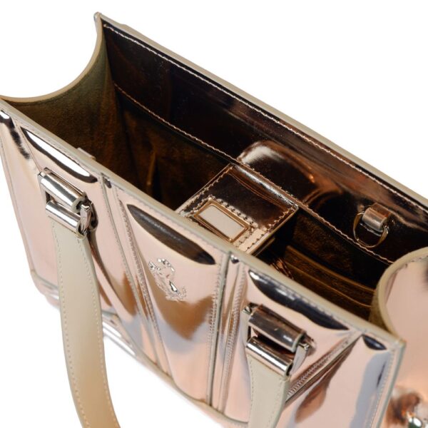 Ferrari Gray Leather Handbag - Image 3