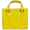 Ferrari Yellow Leather Handbag - Image 2