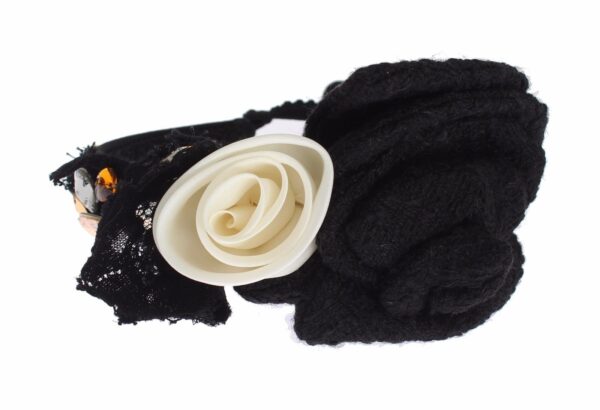 Dolce & Gabbana Elegant Crystal-Embellished Silk Diadem - Image 3