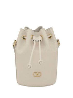Valentino Garavani Mini Vlogo Drawstring Bucket Bag