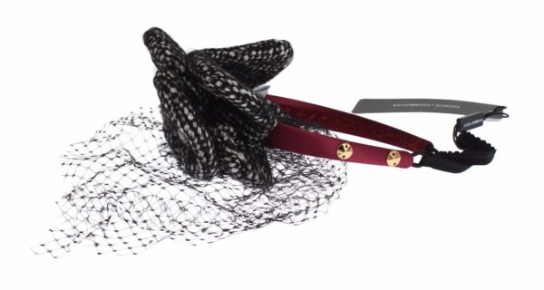 Dolce & Gabbana Pink Silk Crystal-Studded Headband - Image 6