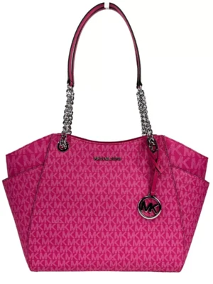 Michael Kors Jet Set Large Chain Shoulder Tote Bag Dragon Fruit