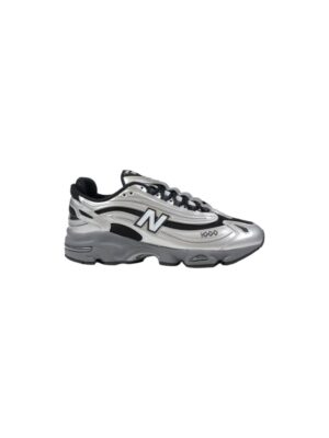 New Balance Silver Synthetic Sneaker