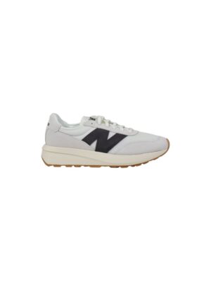 New Balance White Suede Leather Sneaker
