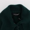 Dolce & Gabbana Elegant Green Cashmere Cardigan Sweater - Image 6