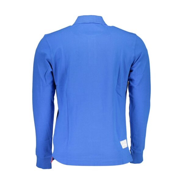 La Martina Blue Cotton Men Polo Shirt - Image 2