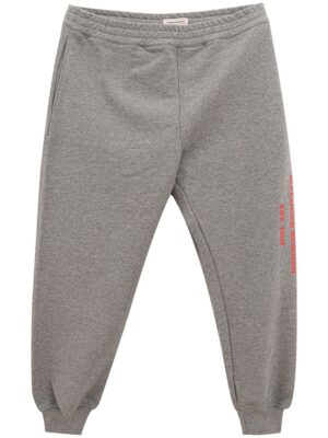 Alexander McQueen Chic Gray Cotton Blend Trousers