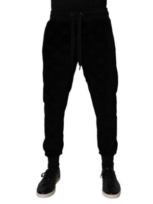 Dolce & Gabbana Black Cotton Jogger Men Sweatpants Pants