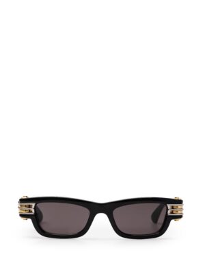 Bottega Veneta Black Acetate Sunglasses