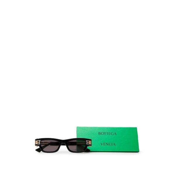Bottega Veneta Black Acetate Sunglasses - Image 5