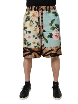 Dolce & Gabbana Multicolor Floral Print Men Bermuda Shorts