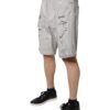 Dolce & Gabbana Light Gray Tattered Men Denim Bermuda Shorts - Image 3