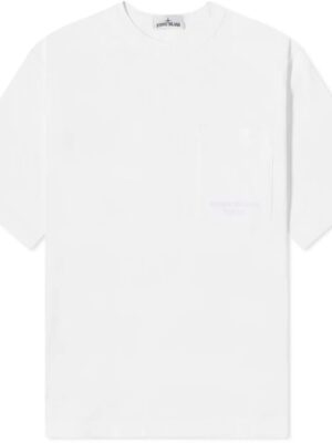Stone Island White Cotton T-Shirt