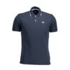 La Martina Blue Cotton Men Polo