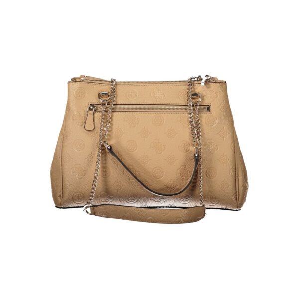 Guess Jeans Beige Polyethylene Women Handbag - Image 3