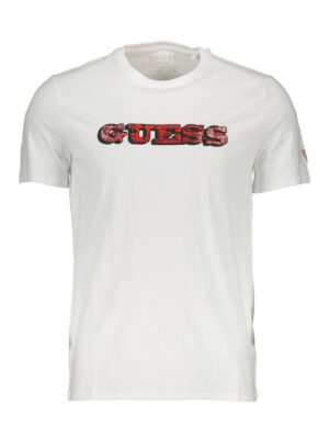 Guess Jeans White Cotton Men T-Shirt