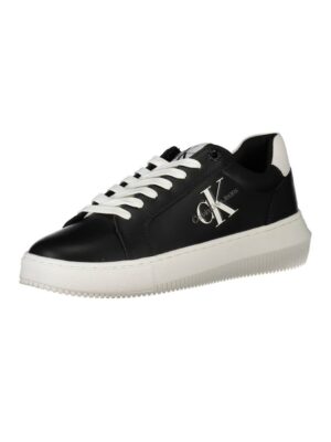 Calvin Klein Black Leather Women Sneaker