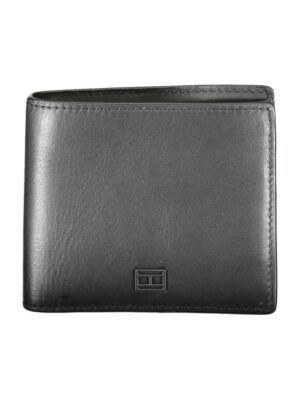 Tommy Hilfiger Black Leather Men Wallet