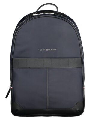 Tommy Hilfiger Blue Polyester Men Backpack