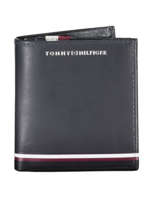 Tommy Hilfiger Blue Leather Men Wallet