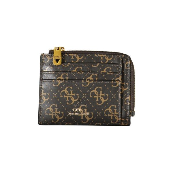 Guess Jeans Elegant Brown Leather Wallet with Ample Space - Image 2