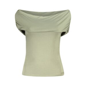 Guess Jeans Green Modal Tops & T-Shirt