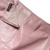 Dolce & Gabbana Glossy Pink Cotton High Waist Mini Skirt - Image 6