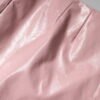 Dolce & Gabbana Glossy Pink Cotton High Waist Mini Skirt - Image 7