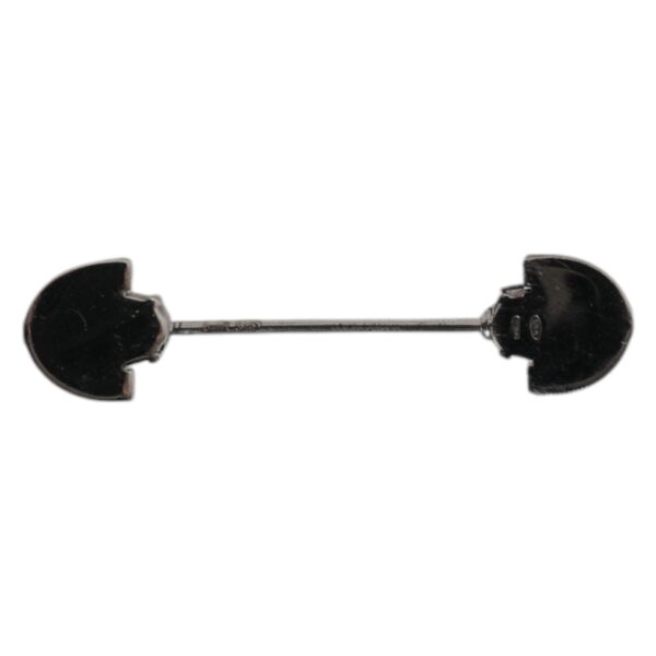 Dolce & Gabbana 925 Sterling Silver Glass Crystal Collar Stop Brooch Pin - Image 6