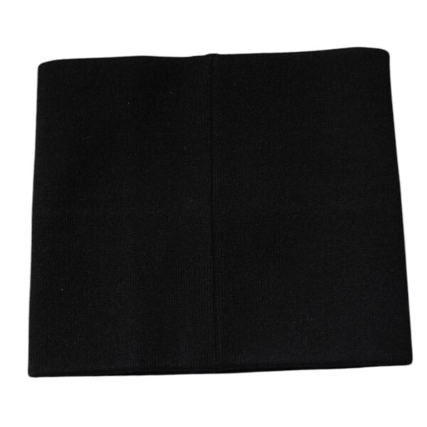 Dolce & Gabbana Black Cashmere Knitted Square Handkerchief Scarf - Image 5